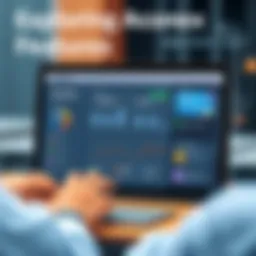 A digital interface showcasing Aconex features