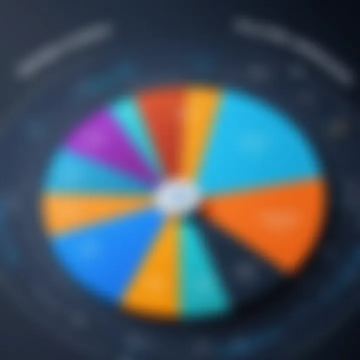 Graph showcasing market share distribution among leading RPA providers