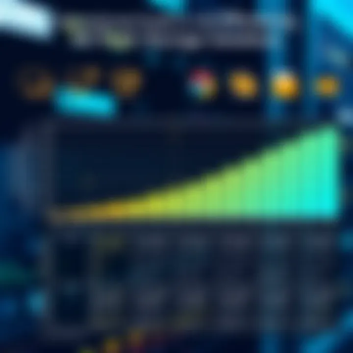 Operational efficiency chart of all flash storage solutions