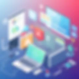 Visual representation of digital marketing strategies