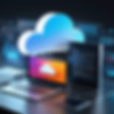 Cloud backup software interface showcasing data security features