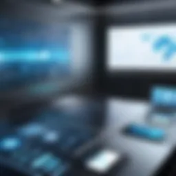 Captivating virtual meeting setup showcasing modern presentation tools