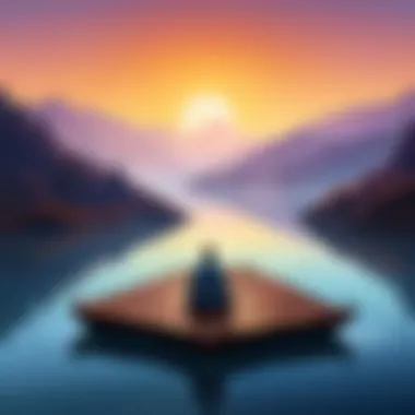 Navigating Calm: An Interface for Mindfulness A user interface of Calm software highlighting its features.