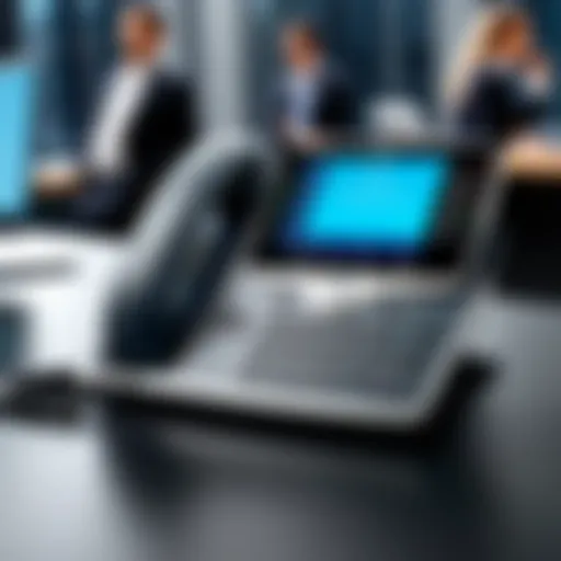 Cisco conferencing phone in a corporate setting