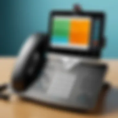 Close-up of Cisco conferencing phone interface