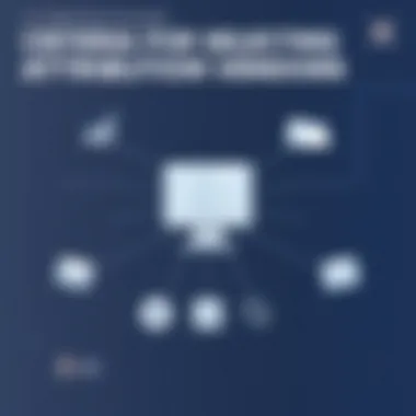 Visual representation of attribution vendor selection criteria