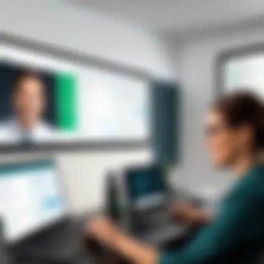 Illustration of the user interface of the Webex Room Kit Plus