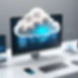 A cloud computing concept representing performance management