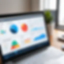 Visual representation of contractor management software dashboard