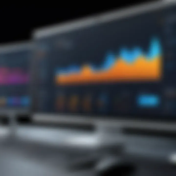 Graphical representation of database performance metrics