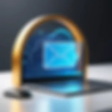 An illustration depicting email security enhancement