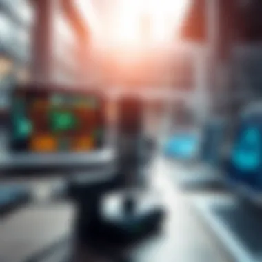 A futuristic concept image illustrating the evolution of telecommunication technologies and their impact on recording solutions.