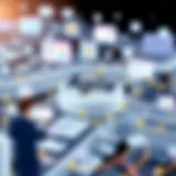 An abstract illustration depicting Agile methodologies in project management