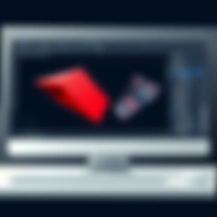 User Interface of a Design Software Alternative User interface of a design software alternative