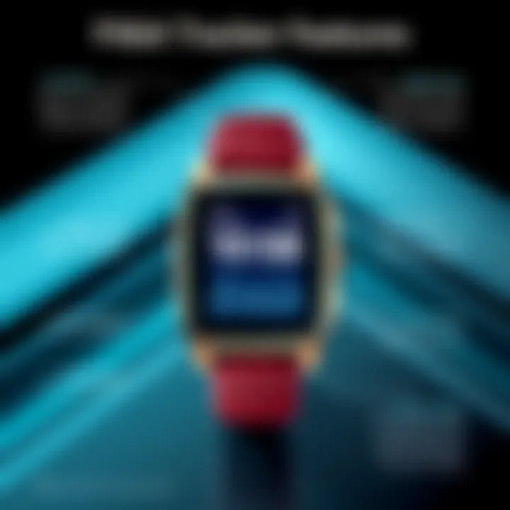 Innovative Fitness Tracker Features A sleek fitness tracker displaying health metrics