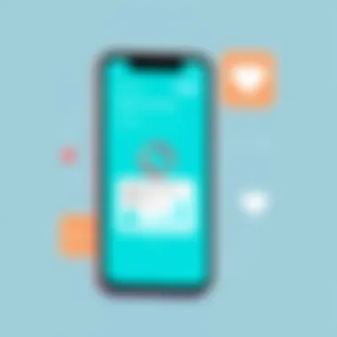 Mobile Health Tracking Applications Smartphone displaying a health tracking application