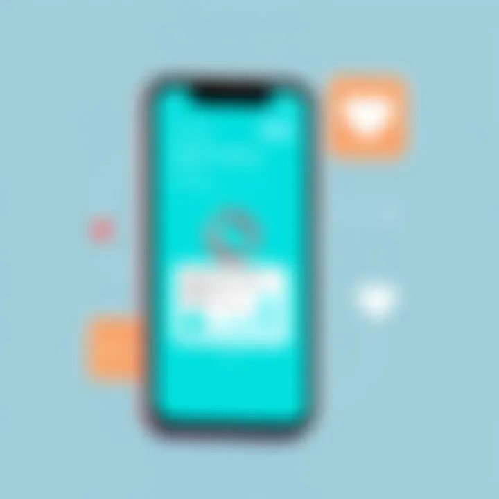 Mobile Health Tracking Applications Smartphone displaying a health tracking application