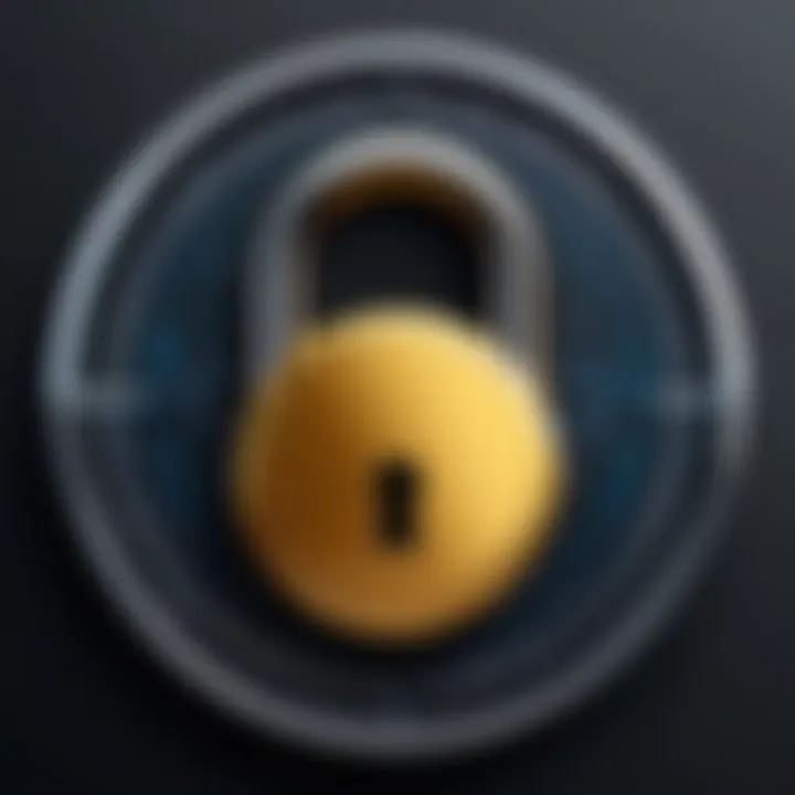 A secure lock icon illustrating the importance of compliance in background checks