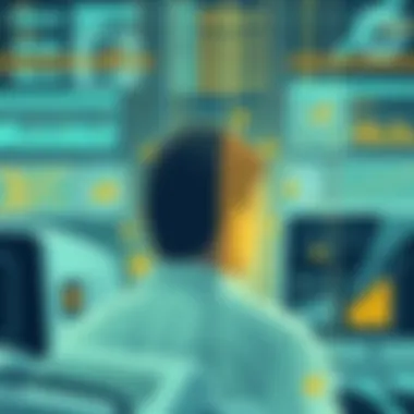 A conceptual illustration of consumer behavior analysis in commerce