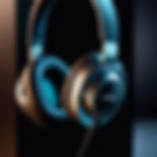 Close-up view of Cisco headphones showcasing design details