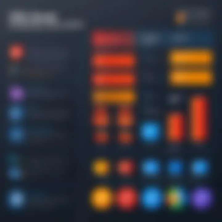 A visual representation of SQL Server data comparison tool interface showcasing features.