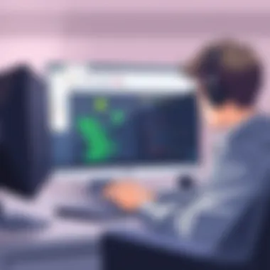 Exploring the Interface User exploring Linux Academy interface