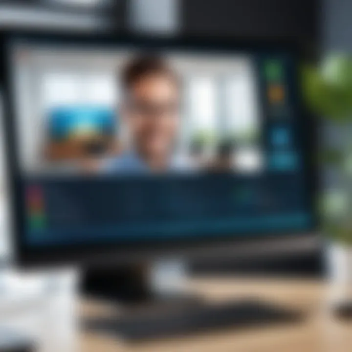 User-friendly interface of a video conferencing application