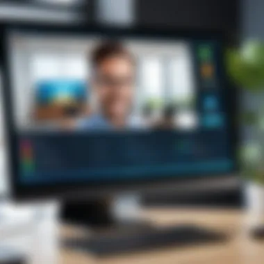 User-Friendly Video Conferencing Interface User-friendly interface of a video conferencing application