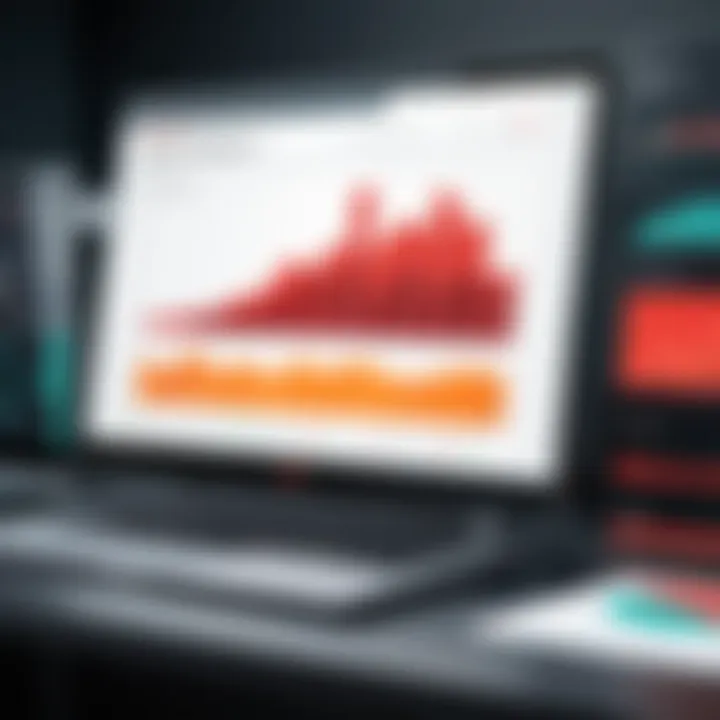 A chart demonstrating performance metrics related to database management