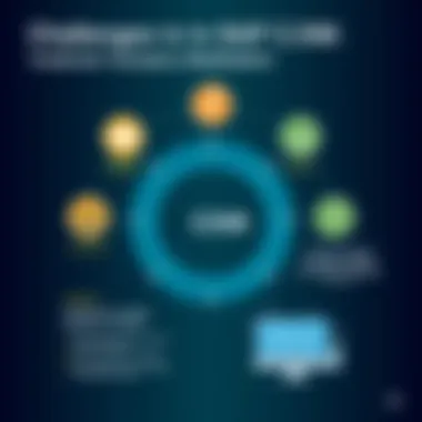 Challenges in SAP CXM Implementation Chart depicting challenges in implementing SAP CXM