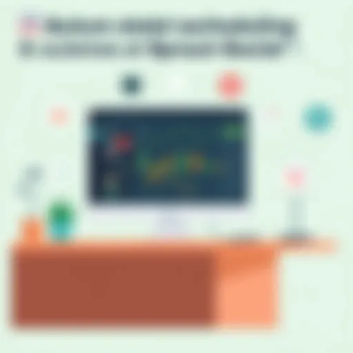 An illustration showcasing automated scheduling features in Sprout Social