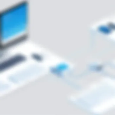 Data Flow Between SSIS and Salesforce Diagram illustrating data flow between SSIS and Salesforce