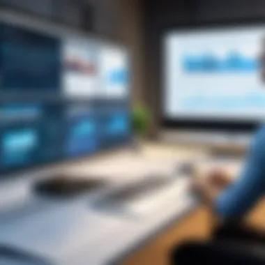 Visual Storytelling in Software Marketing A captivating software demonstration showcasing features through visual storytelling