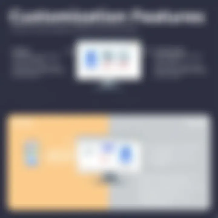 Customization capabilities visual comparison