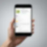 User interaction with the Walk Me app interface