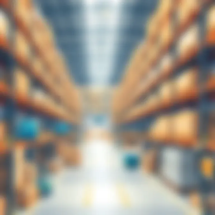 Modern warehouse technology in action