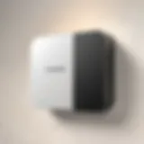 High-performance wireless access point mounted on a wall