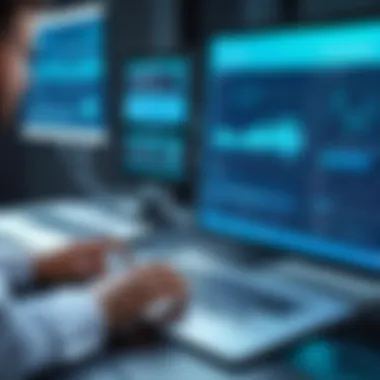 Future of Technology in Healthcare Billing Futuristic illustration of technology in healthcare billing systems