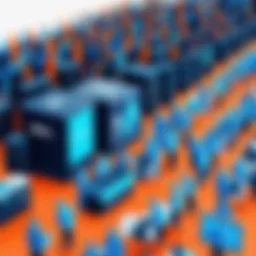 Visual representation of IBM's software market competitors