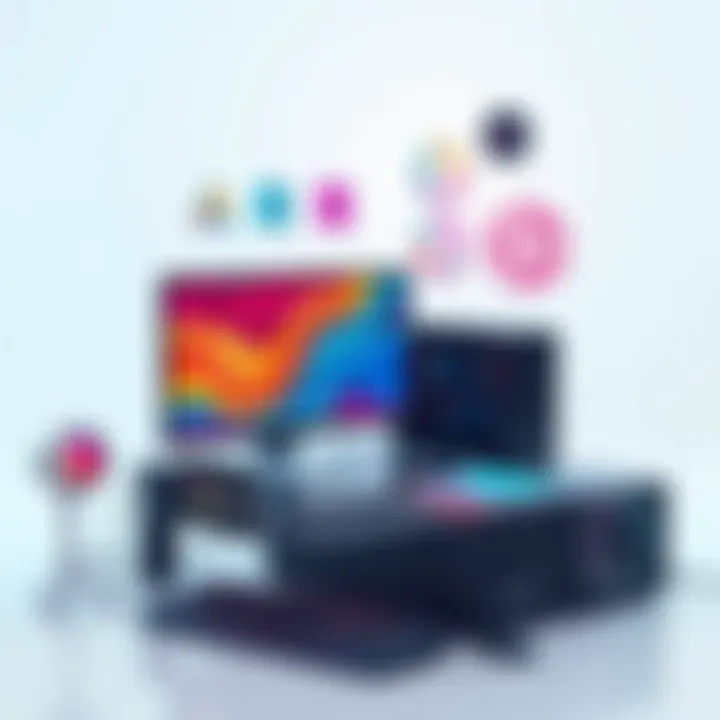 Aesthetic elements in personal computer setups that enhance visual appeal