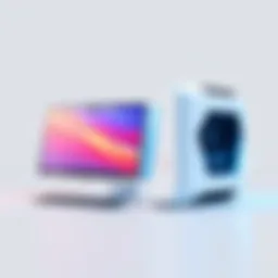 Futuristic computer design showcasing sleek lines and modern aesthetics