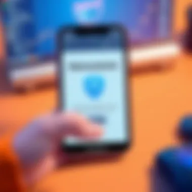 User interface of Malwarebytes on a smartphone