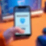 Malwarebytes Mobile Interface User interface of Malwarebytes on a smartphone