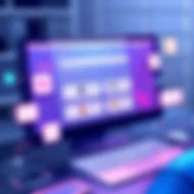 Visual representation of Medallia software interface