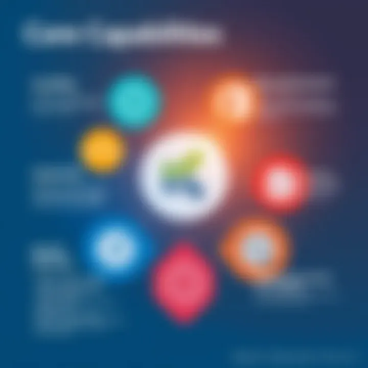 Core Capabilities of Microsoft Dynamics Visual representation of Microsoft Dynamics capabilities