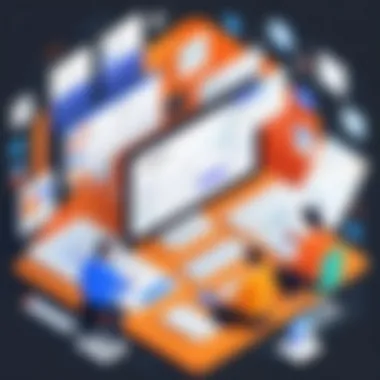Enhanced Collaboration Features with Monday.com and HubSpot Illustration showing enhanced collaboration features between Monday.com and HubSpot