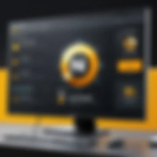 Norton Antivirus interface displaying security features