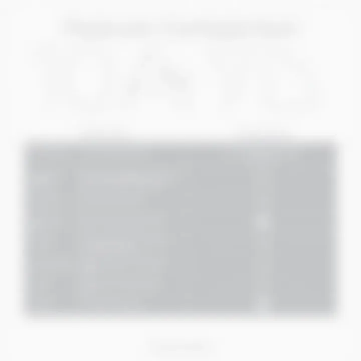 Feature Comparison of Numbers App A comparison chart highlighting key features of the Numbers app versus other spreadsheet software