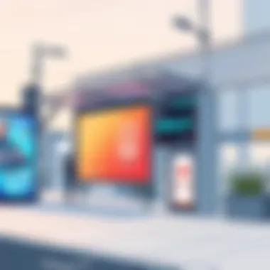 Out-of-home advertising spaces enhanced by technology