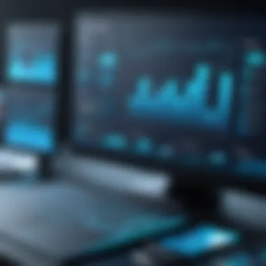 Data Analytics Tools Interface Illustration of user interface showcasing data analytics tools
